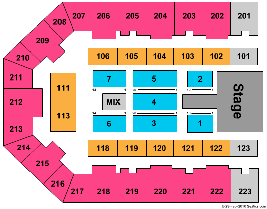 Appalachian Wireless Arena Daughtry Seating Chart